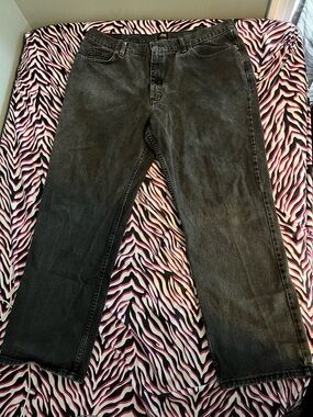 Lee Men's Relaxed Fit Jeans in Washed Black